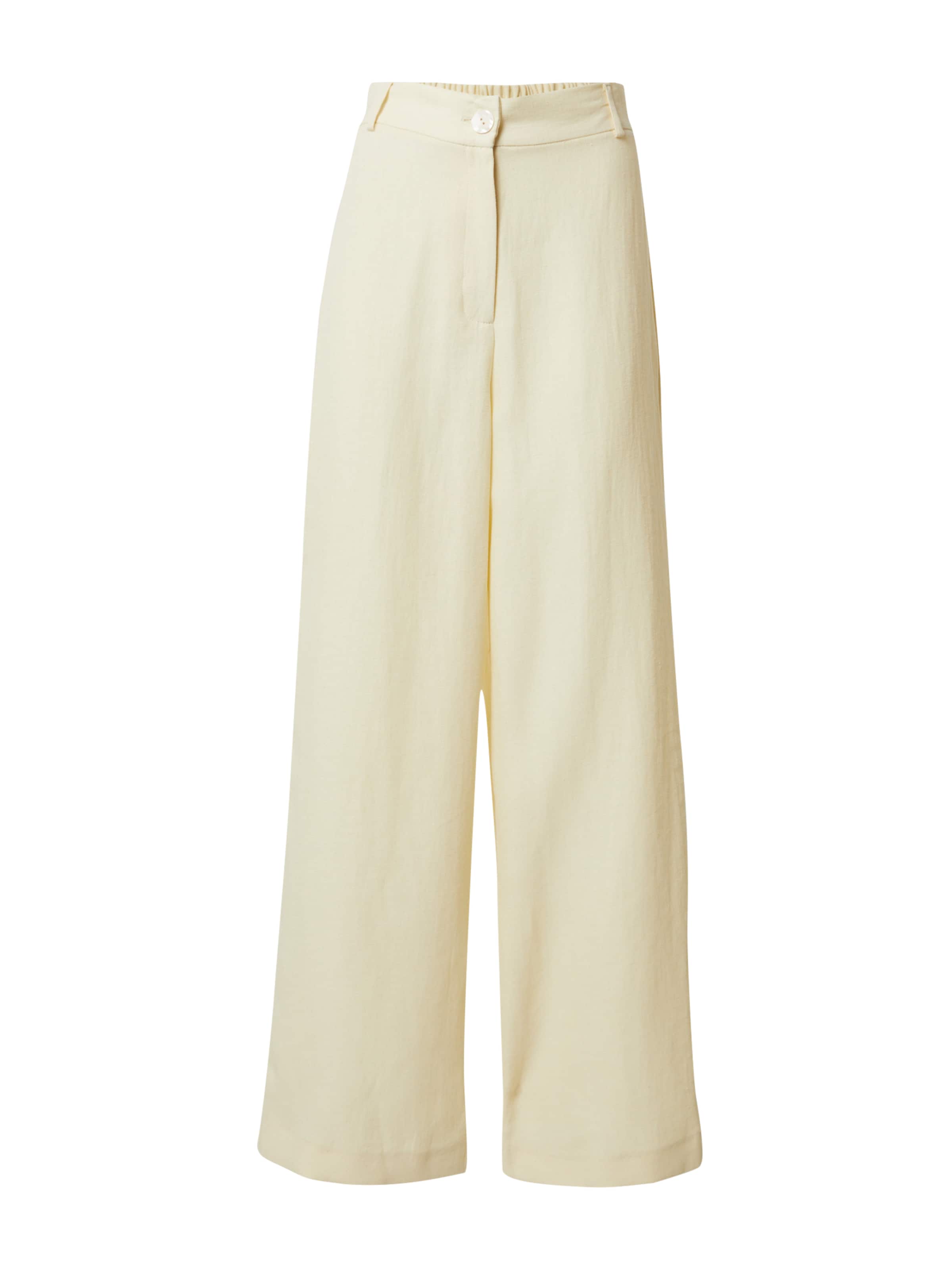 Wide leg Pantaloni di River Island in giallo: frontale
