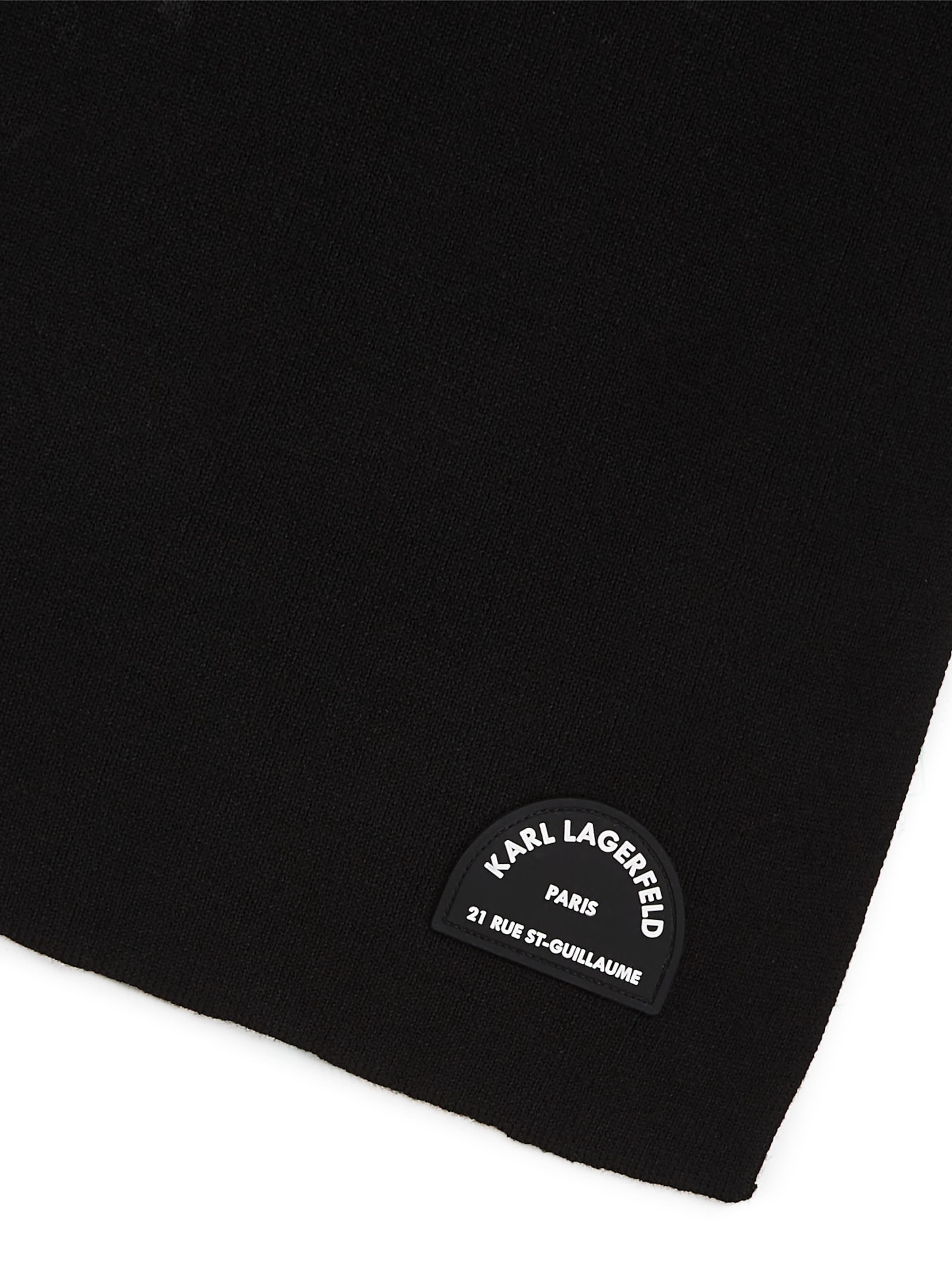 Karl Lagerfeld Šal 'Rue St-Guillaume' | črna barva