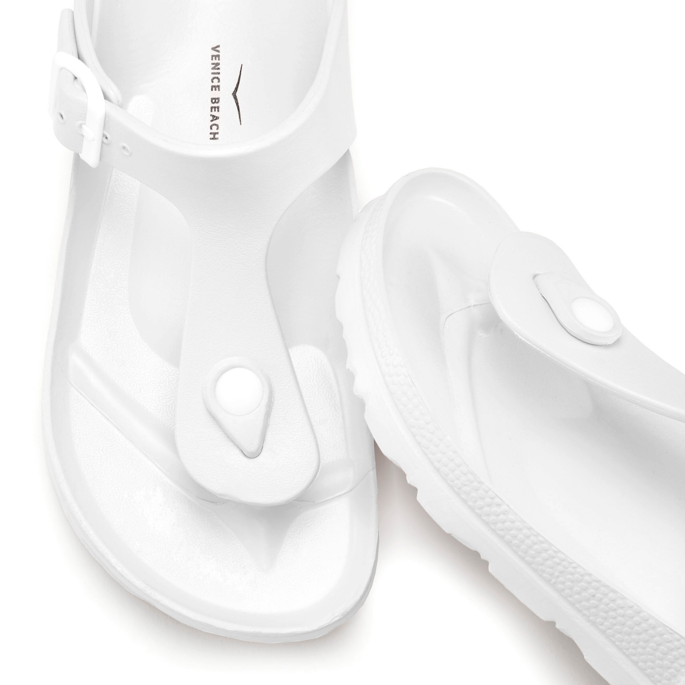 VENICE BEACH Сандали с разделител за пръстите в бяло