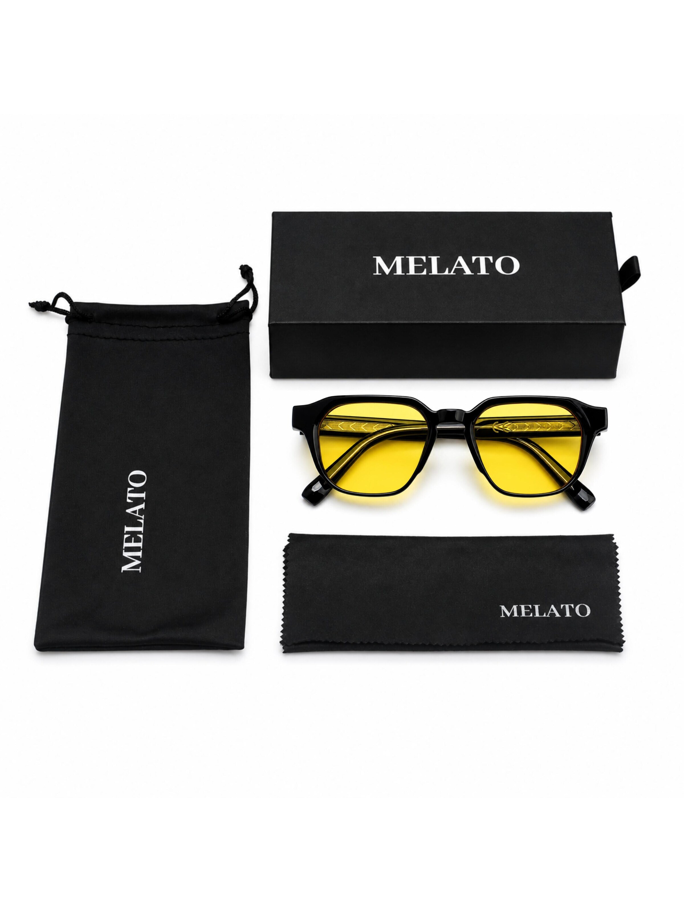 Lunettes 'Meridian' Melato en jaune