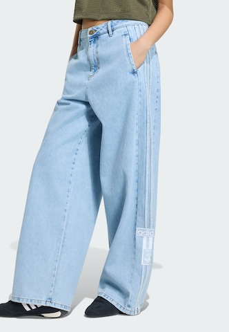 ADIDAS ORIGINALS Wide leg Jeans 'Adibreak' in Blauw: voorkant