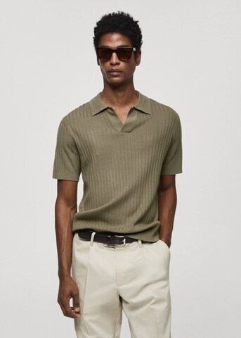 MANGO MAN Shirt 'Daniela' in Green: front