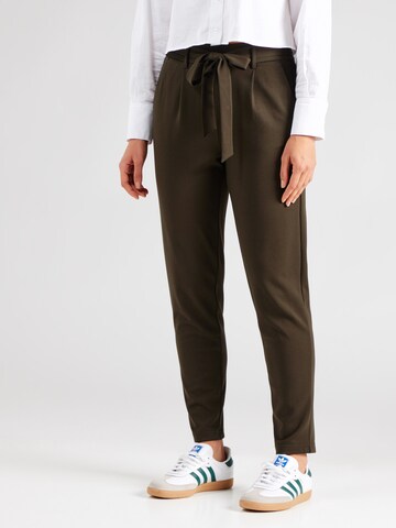 MSCH COPENHAGEN Tapered Pleat-front trousers 'Popye' in Green: front