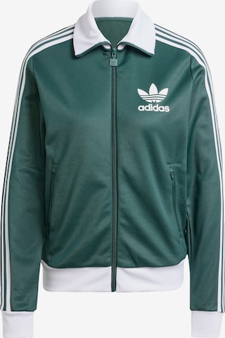 ADIDAS ORIGINALS - Sudadera con cremallera 'Beckenbauer' en verde: frente