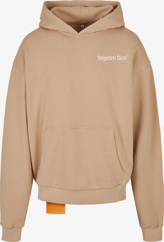 Sweat-shirt Forgotten Faces en beige : devant