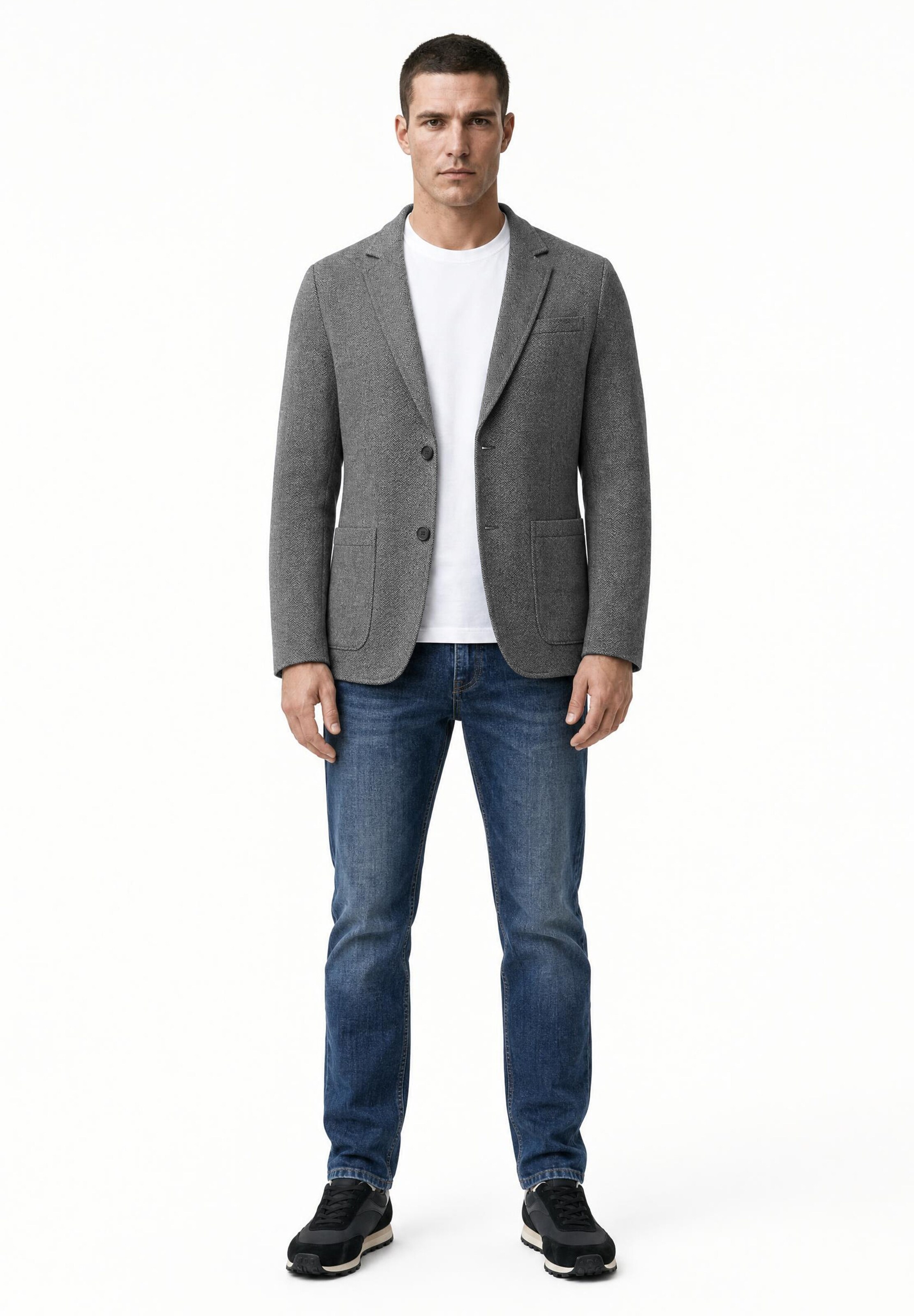 Street One MEN Regular fit Business Blazer in Grey