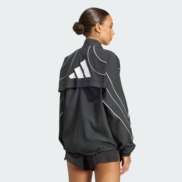 Geacă sport 'Adizero Archive' de la ADIDAS PERFORMANCE pe negru: față