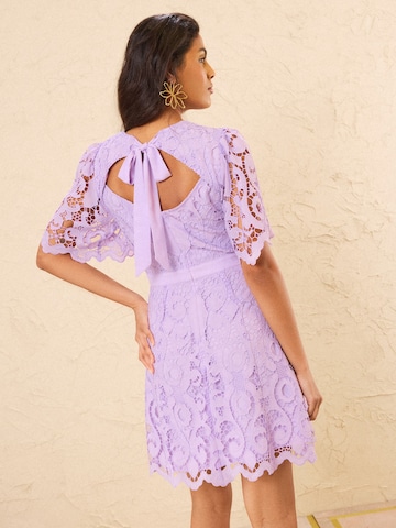 Robe love & roses en violet