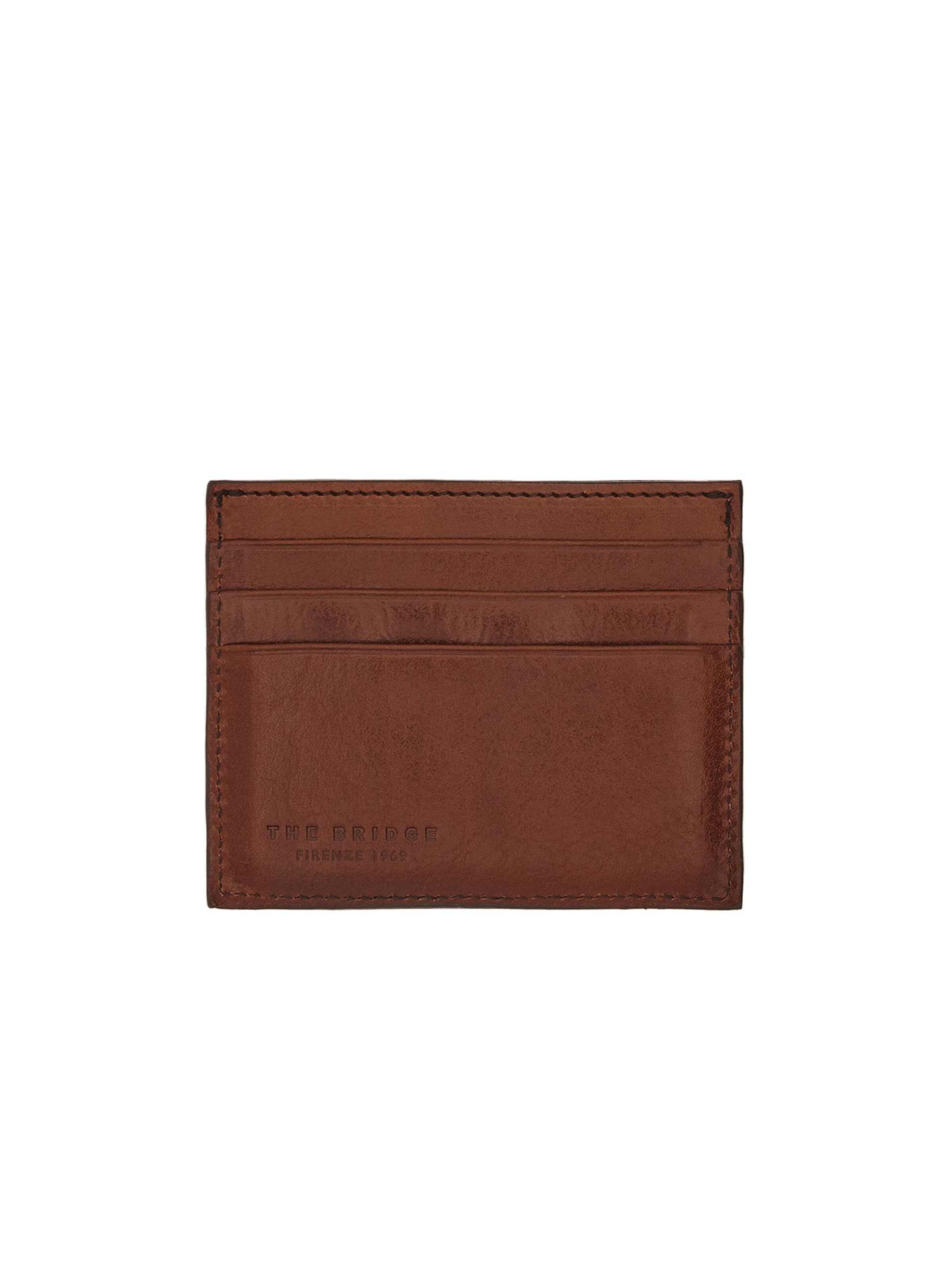 The Bridge Wallet in Brown: front