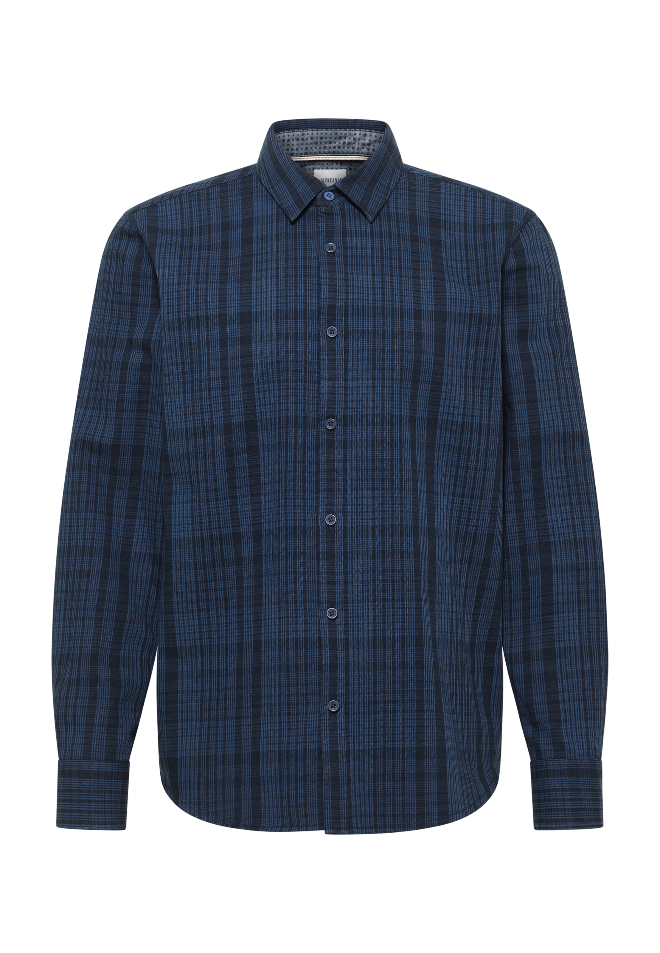 MUSTANG Button Up Shirt ' Style Elmore ' in Blue: front