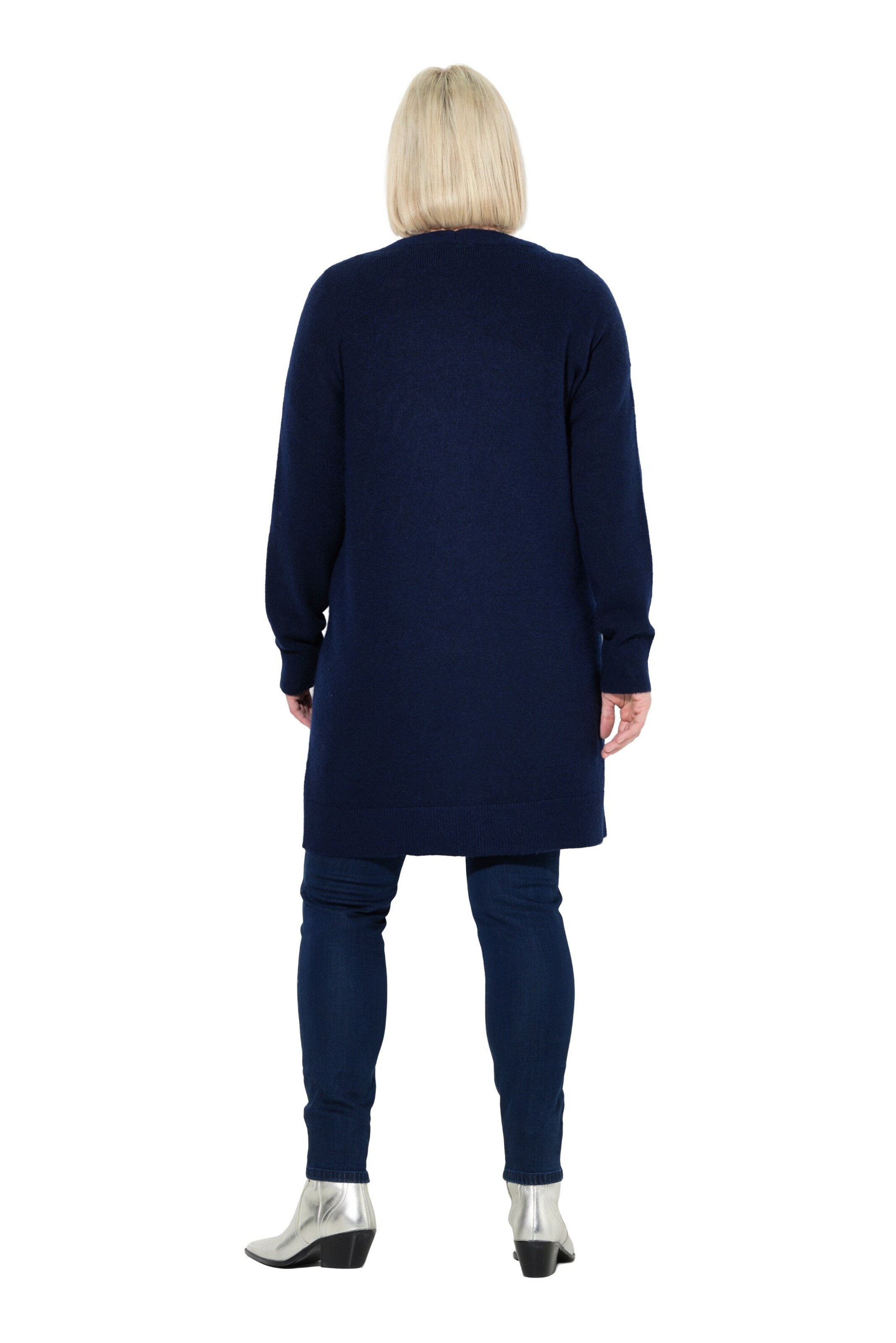 Ulla Popken Gebreid vest in Blauw