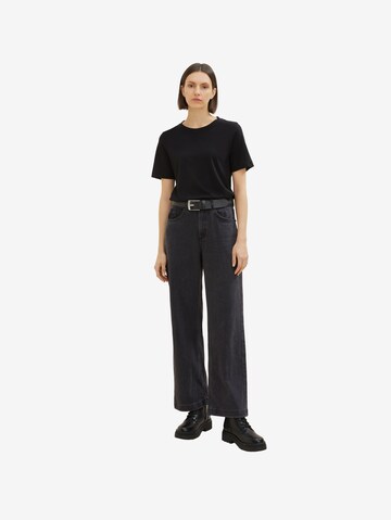 TOM TAILOR Wide leg Jeans in Black