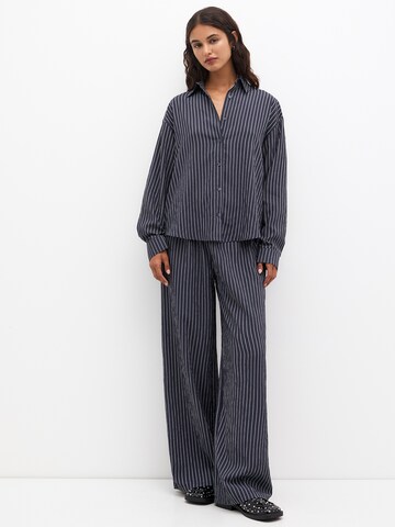 Pull&Bear Bluse in Blau