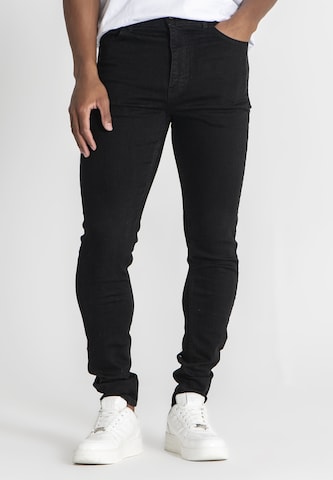 Coupe slim Jean Gianni Kavanagh en noir : devant