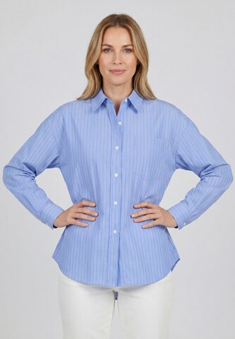 CALEY Blouse in Blue: front