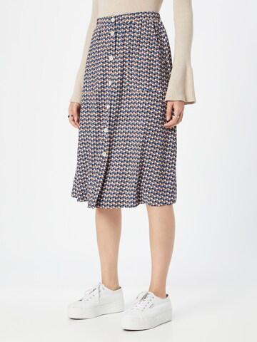 Iriedaily Rok 'Blossy Skirt' in Blauw: voorkant