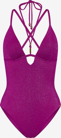 TRIUMPH Badeanzug ' Red Label Summer Sunset ' in Lila: Vorderseite