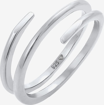 ELLI Ring 'Geo' in Silber: predná strana