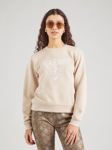 GUESS Sweatshirt 'PYTHON' i beige: forside