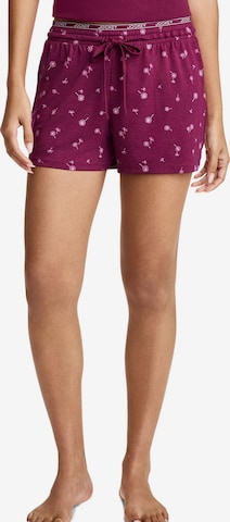 JOCKEY Pants 'Soft Touch Luxe Short' in Red: front