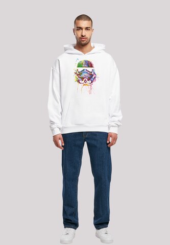 F4NT4STIC Sweatshirt 'Stormtrooper Paint Splats' in Weiß