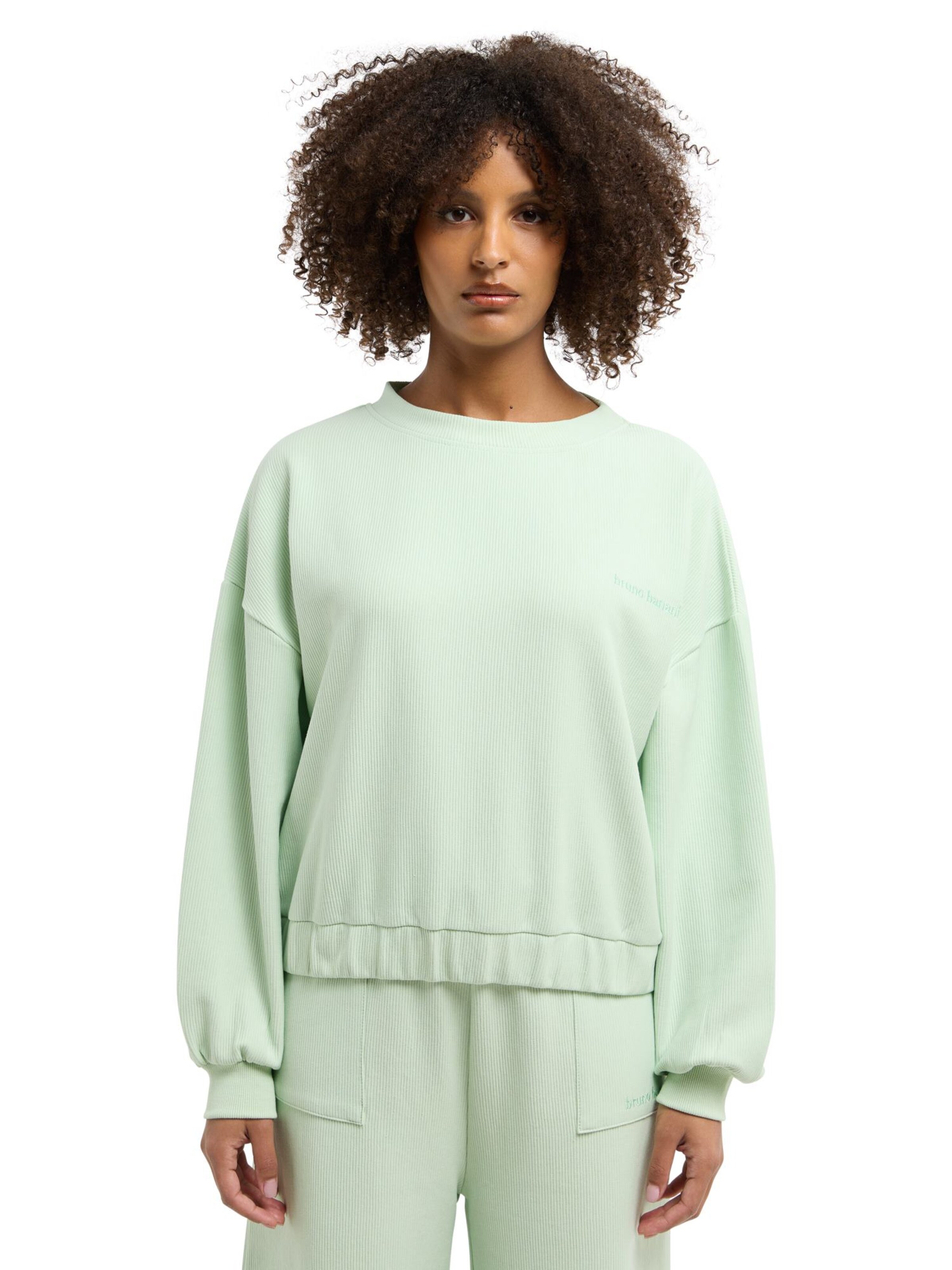Bruno Banani Sweatshirt 'CANNON' in Groen: voorkant