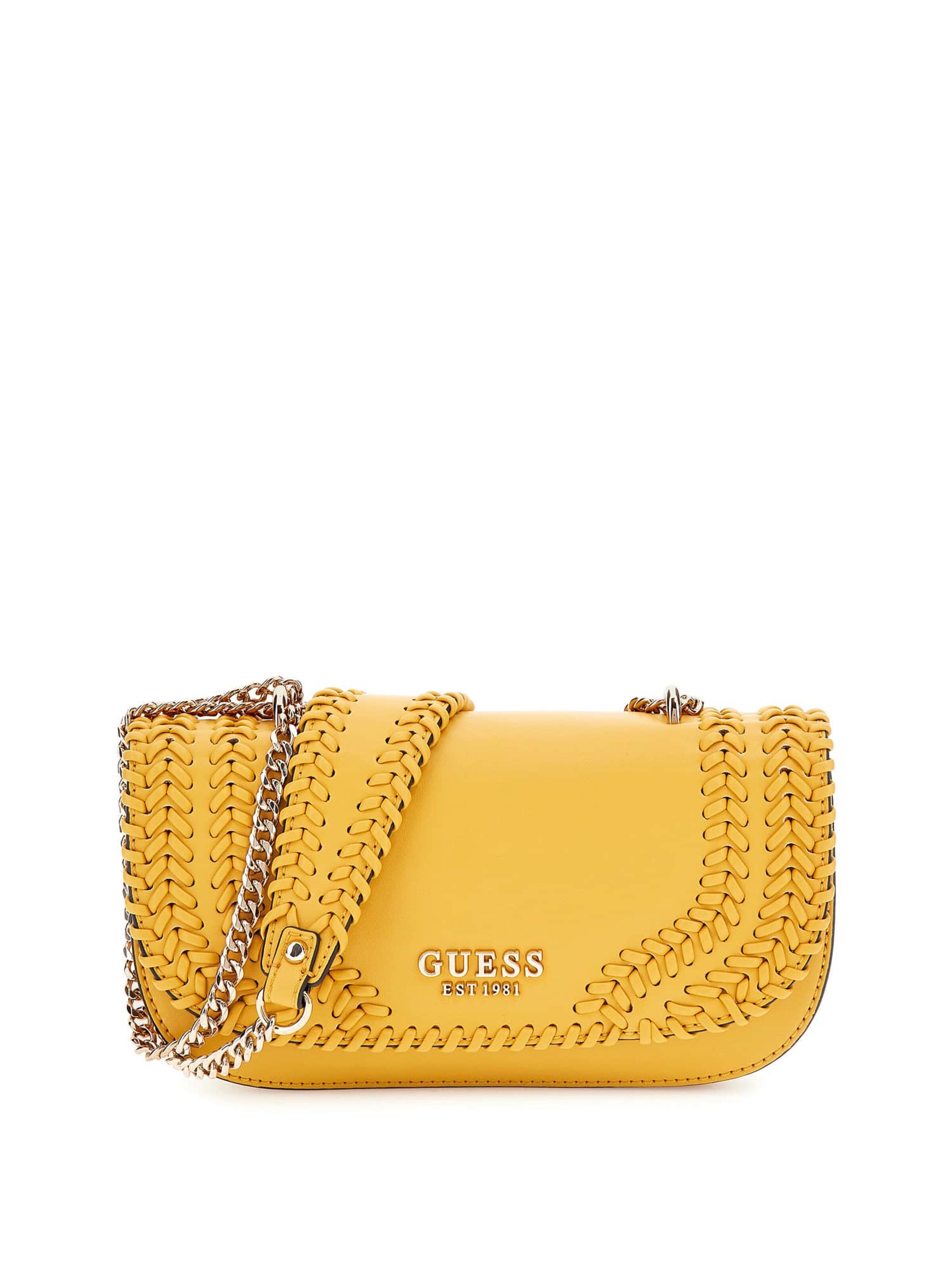 GUESS Crossbody Bag 'Tatum' in Yellow: front