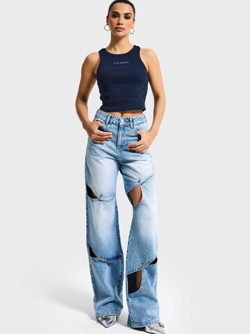 IT'S BASIC Loosefit Jeans 'LOOSE HIGH RISE JEANS' in Blauw