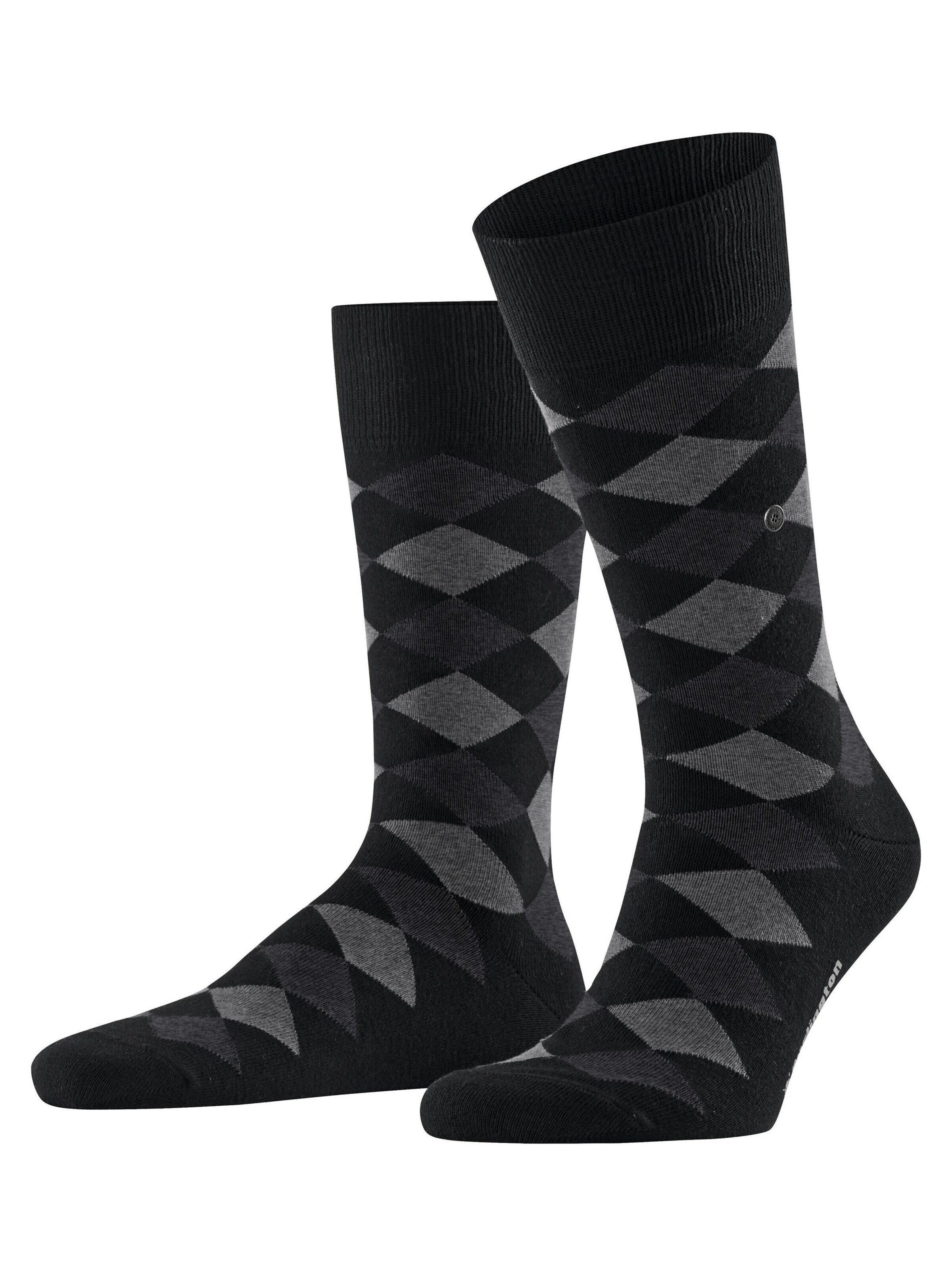 BURLINGTON Socken 'Danny'‌‌‌ in Schwarz: Vorderseite