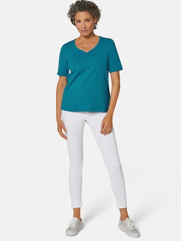 Goldner T-Shirt in Grün