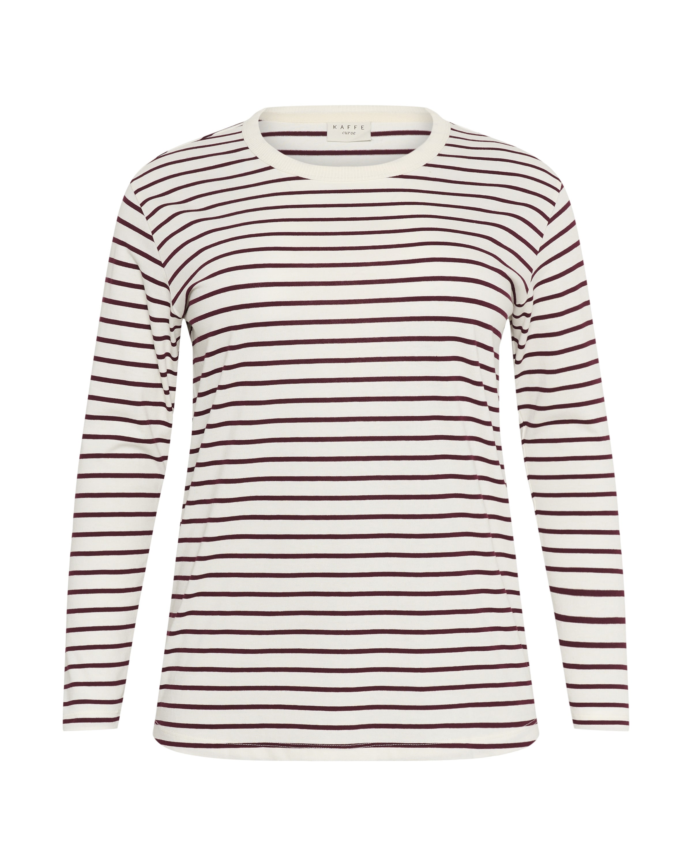 T-shirt 'KCwinni' KAFFE CURVE en blanc : devant