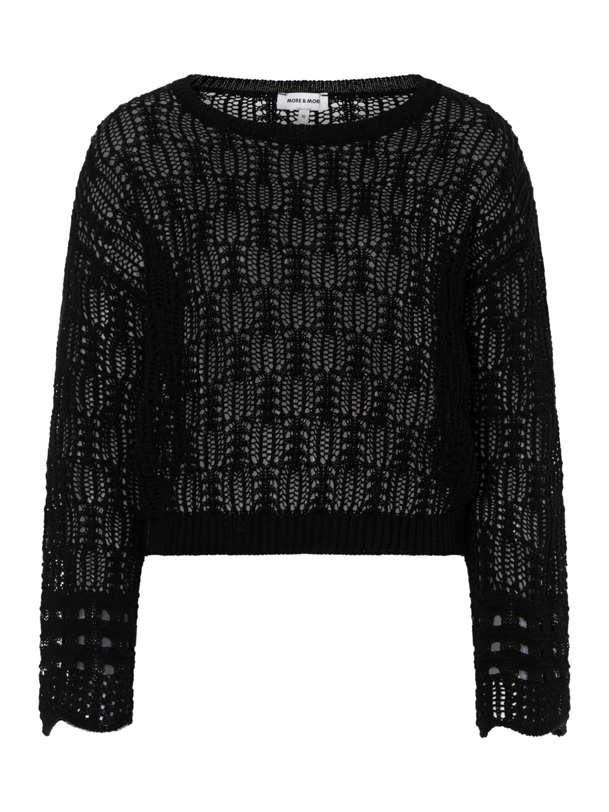 MORE & MORE Pullover in Schwarz: Vorderseite