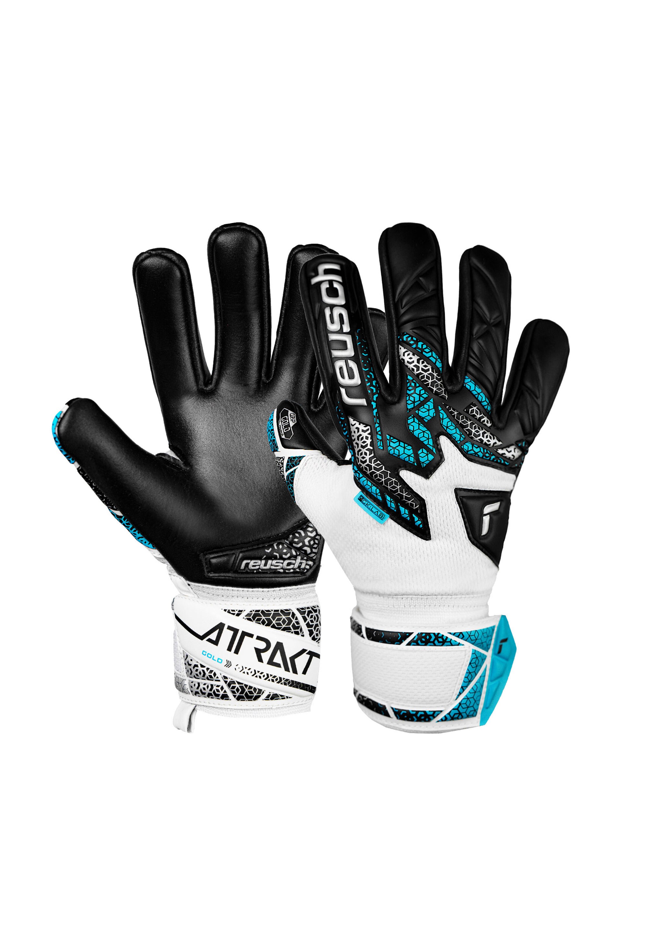 REUSCH Torwarthandschuhe 'Attrakt Gold NC Junior' in Schwarz: Vorderseite