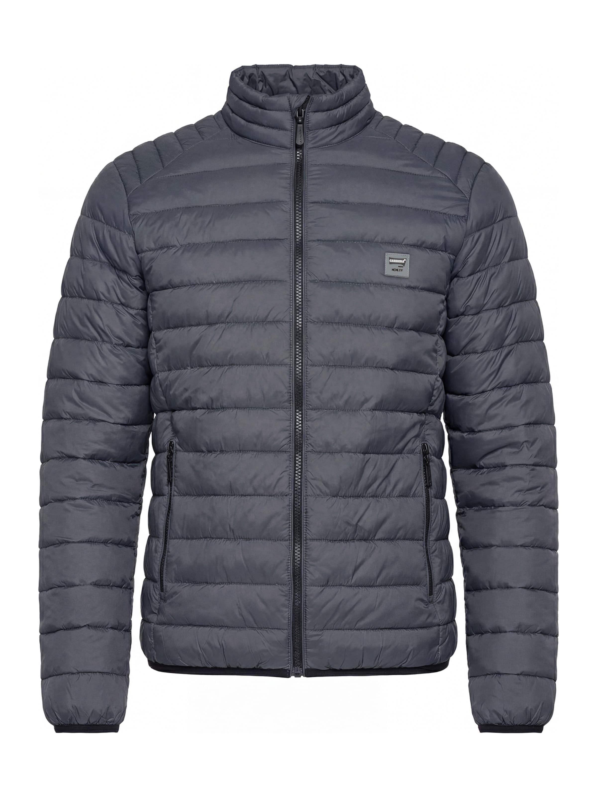 Carrera Jeans Outdoorjacke 'Upright-Collar'‌‌‌‌‌ in Grau: Vorderseite