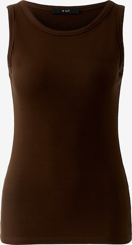 OUI Top in Braun: Vorderseite