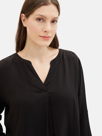 Tom Tailor Women + Blouse in Black