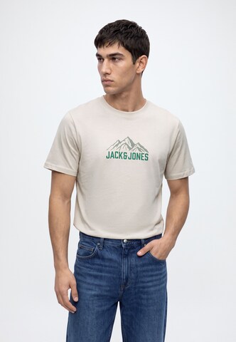 JACK & JONES - Camiseta 'JJROCHE' en beige