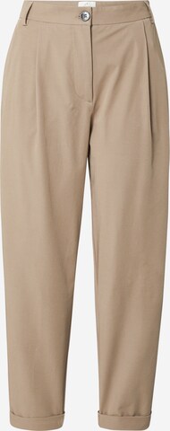 FIVEUNITS Regular Pleat-front trousers 'Malou' in Beige: front
