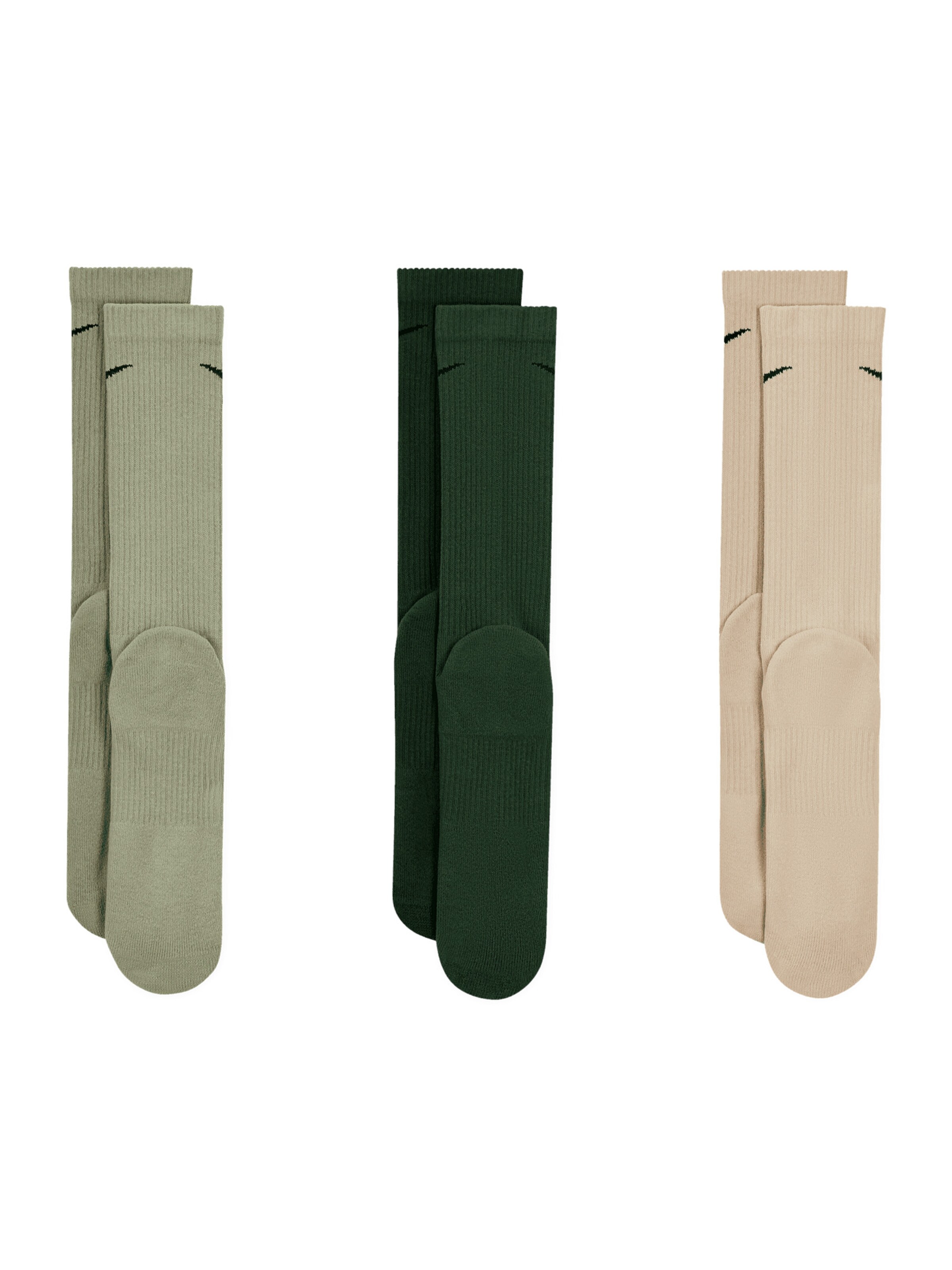 Nike Sportswear Athletic Socks in Beige