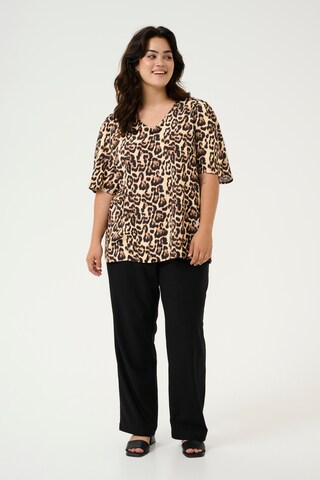 Chemisier 'Perla' KAFFE CURVE en marron