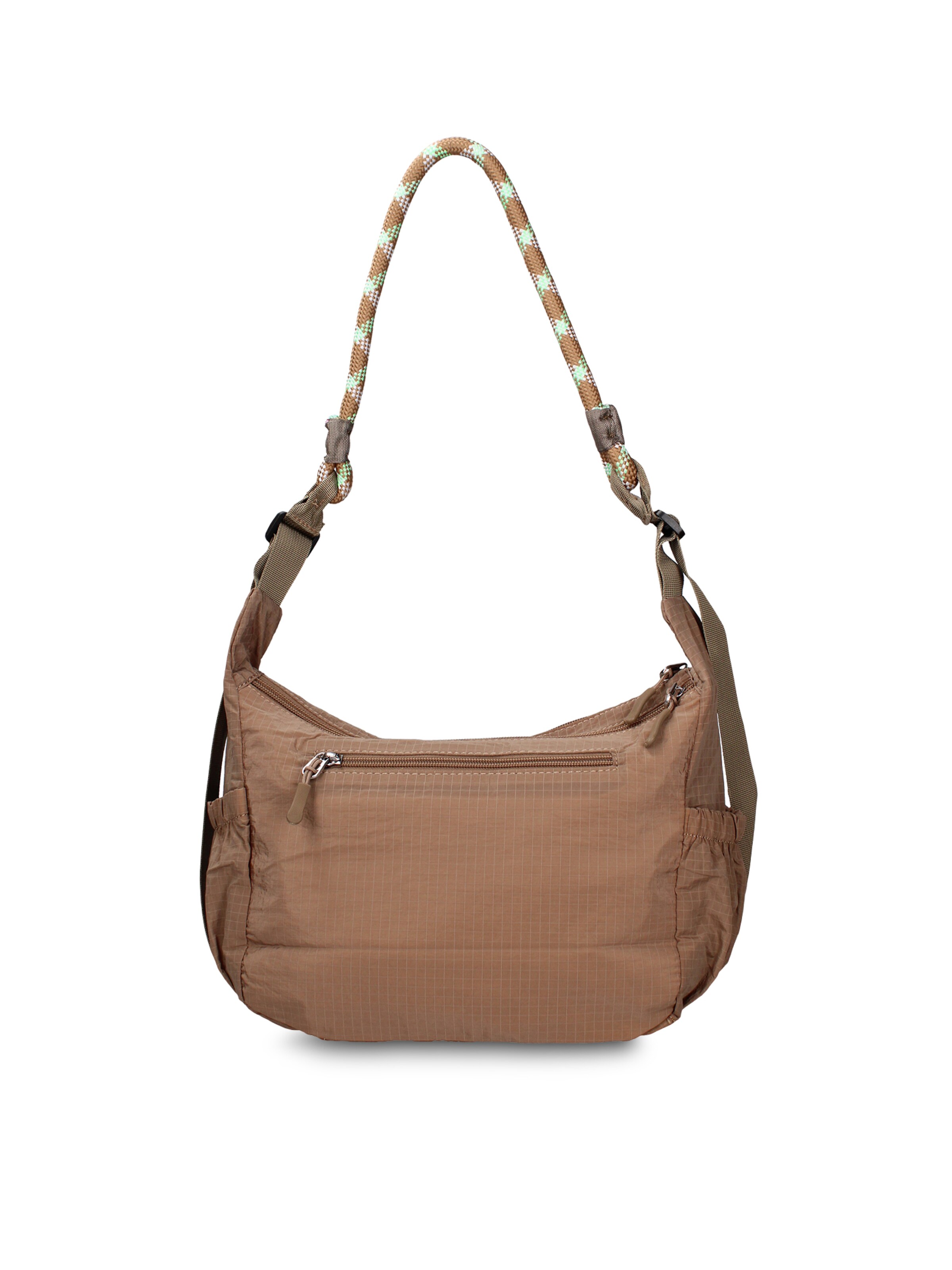 Borsa a spalla 'Borsa a Spalla Donna Gianmarco Venturi Pelle Vegana PU con Zip' di GianMarco Venturi in verde