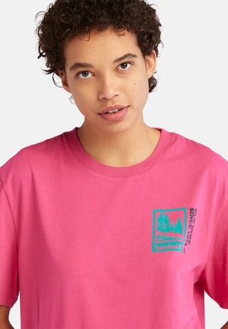 T-shirt 'Out Here Back' TIMBERLAND en rose