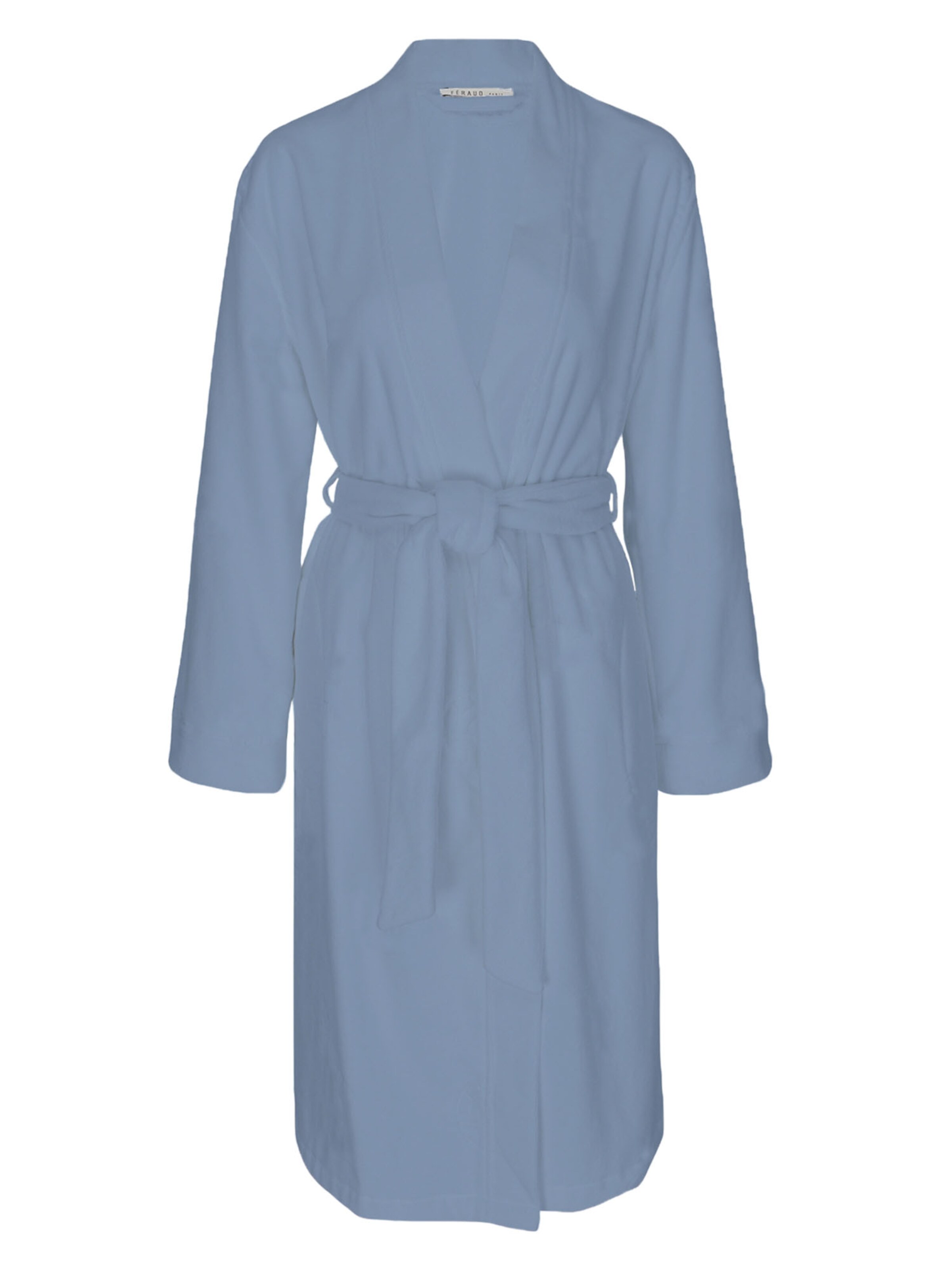 FÉRAUD PARIS Morgenmantel ' Spa ' in Blau: Vorderseite