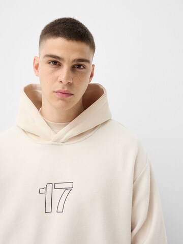 Bershka Sweatshirt in Beige