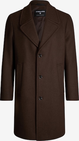 STRELLSON Between-Seasons Coat 'Cabanno' in Brown: front