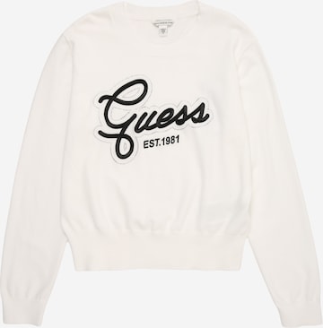 GUESS Суичър в бяло: отпред