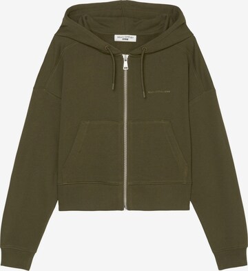 Marc O'Polo DENIM Zip-Up Hoodie in Green: front