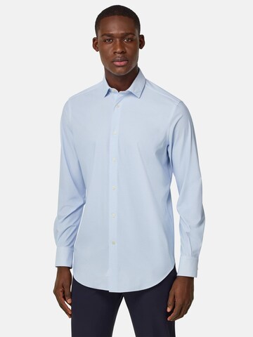 Boggi Milano Slim fit Button Up Shirt 'B Tech' in Blue: front