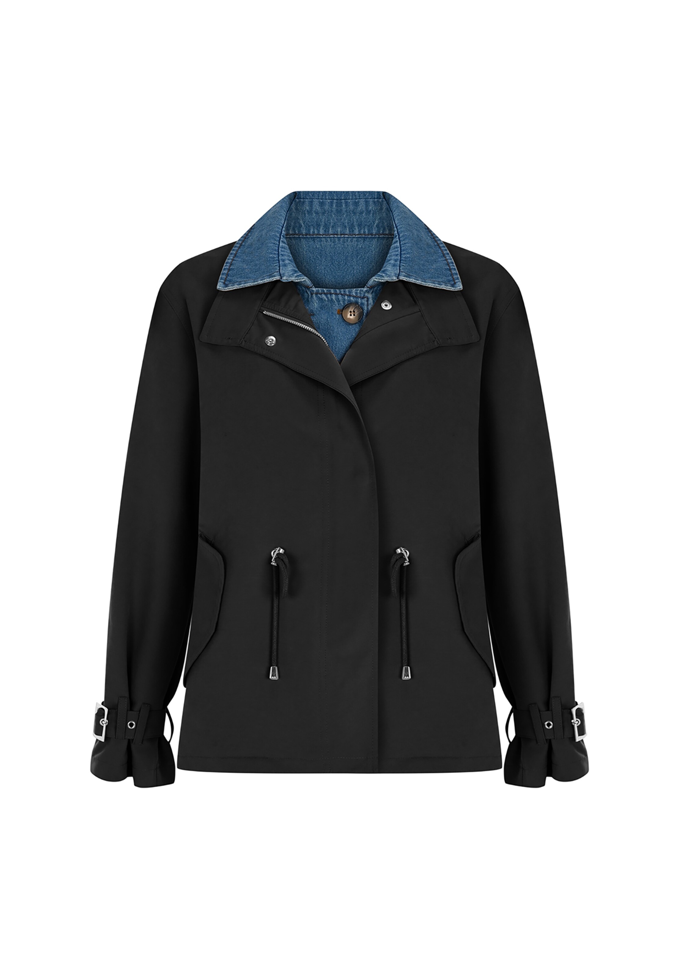 FRESHLIONS Jacke 'Zelda' in Schwarz: Vorderseite