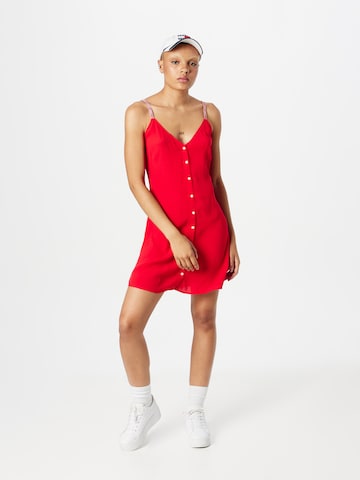 Tommy Jeans Letní šaty – červená